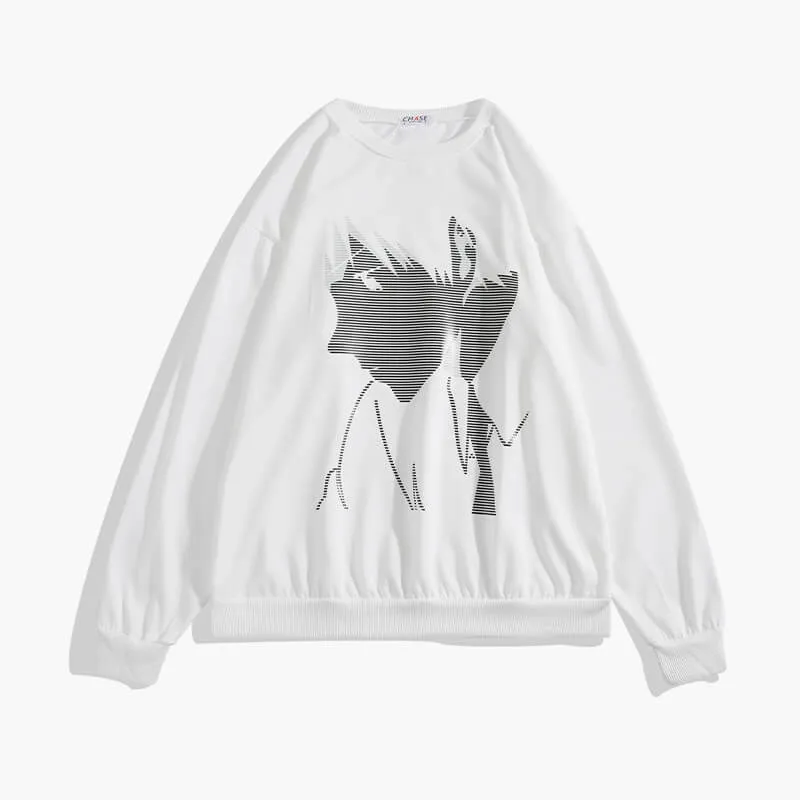 Animecore Wave Aesthetic Sweatshirt