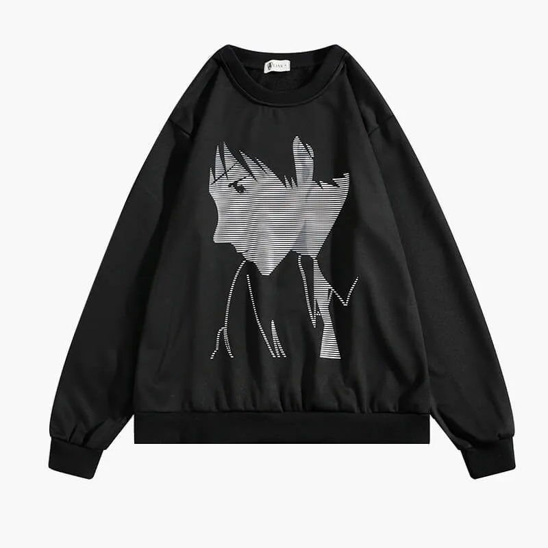 Animecore Wave Aesthetic Sweatshirt