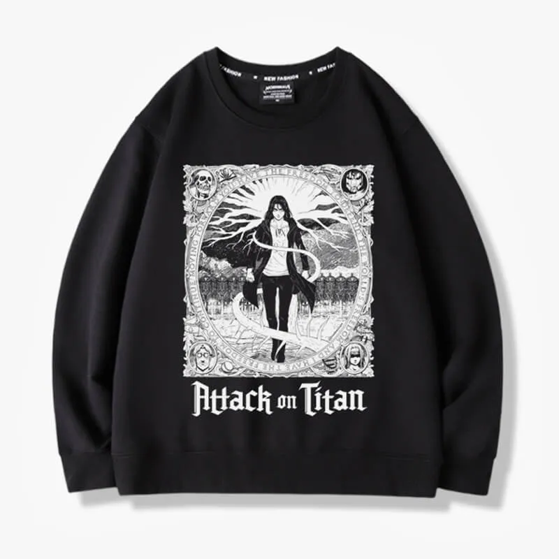 Attack on Titan Eren Yeager Tree of Life Sweatshirt