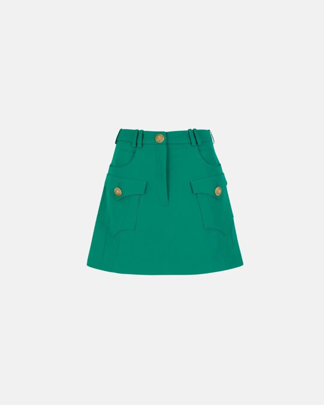 Balmian Women Western A-Line Skirt Light Emerald