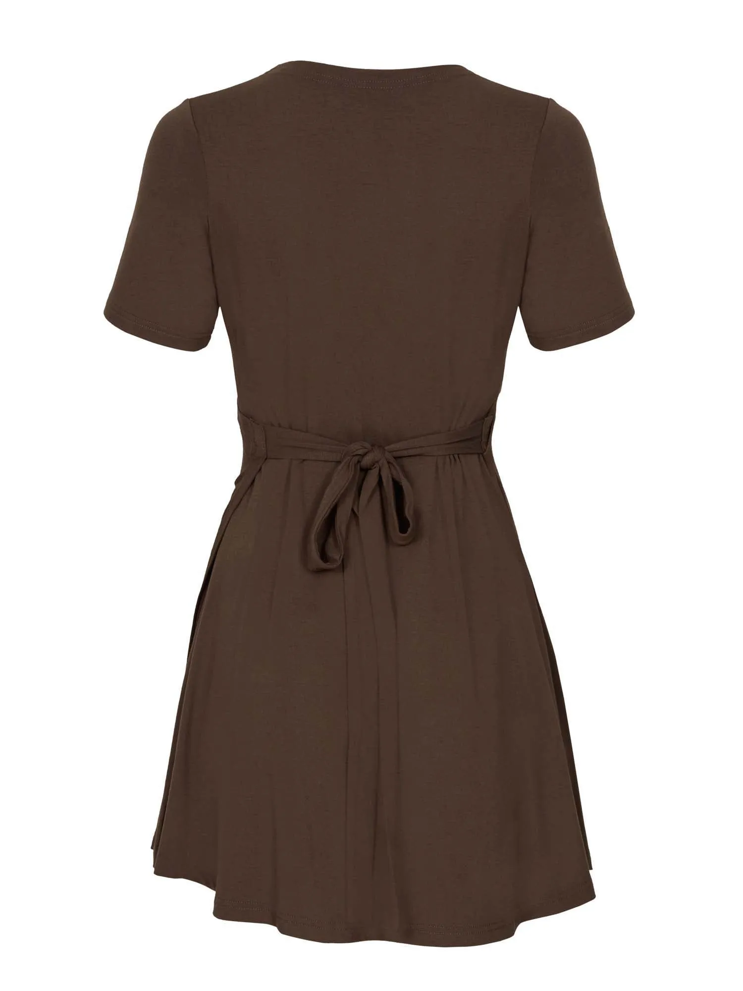 Bamboo Wrap Dress - Mini - Cocoa