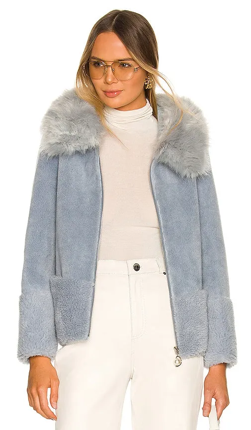 Bubish Maya Teddy Jacket in Slate