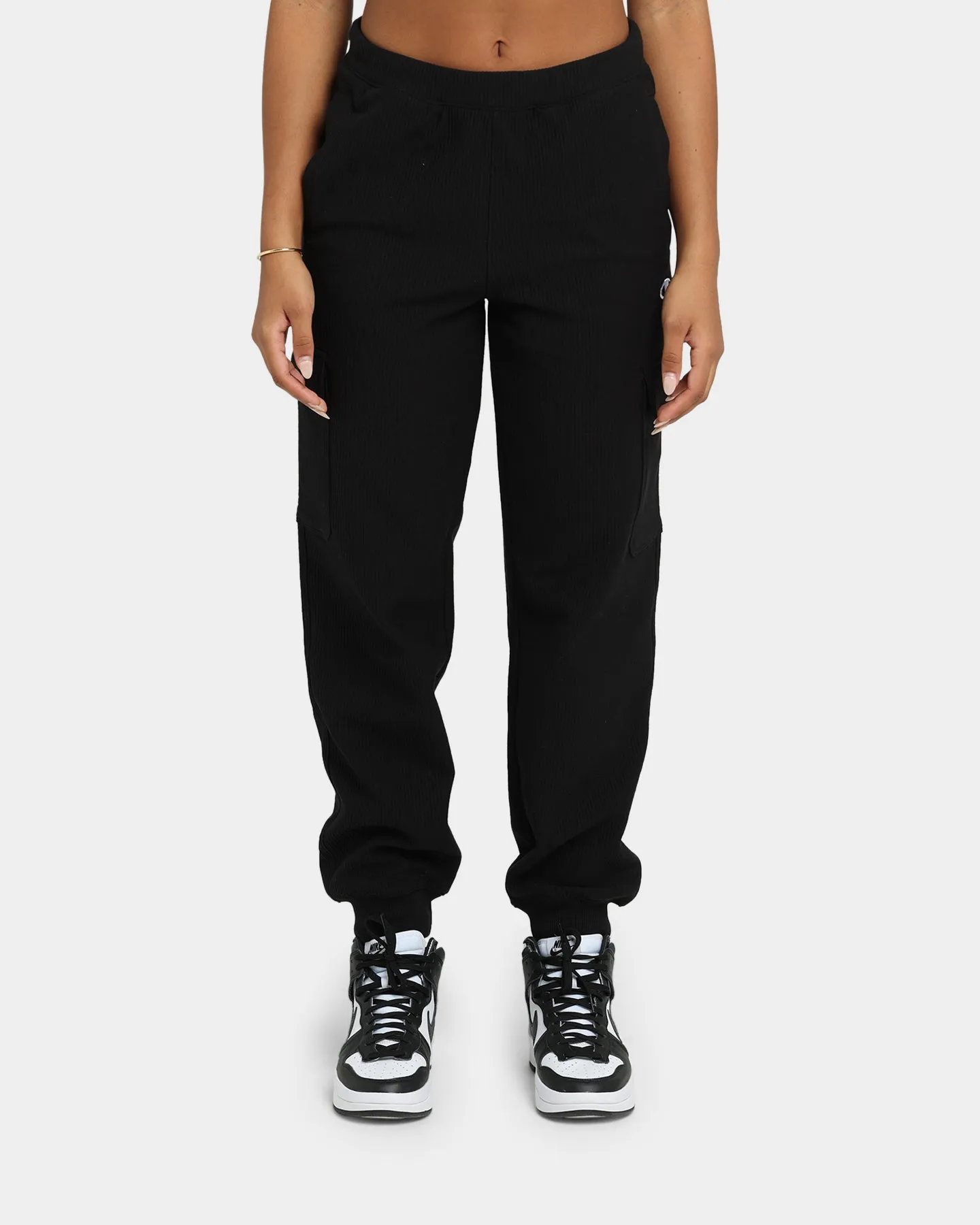Champion Women's Flatback Rib Joggers Black