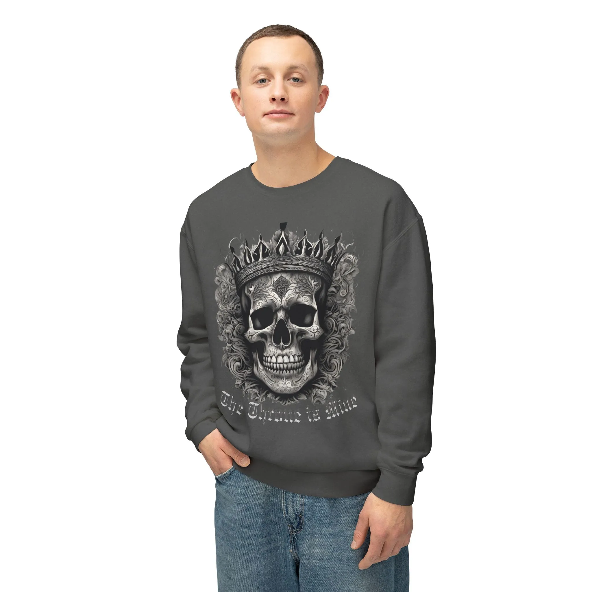 DUO MODERN "The Throne Is Mine" Shadowbones Lightweight Crewneck Sweatshirt