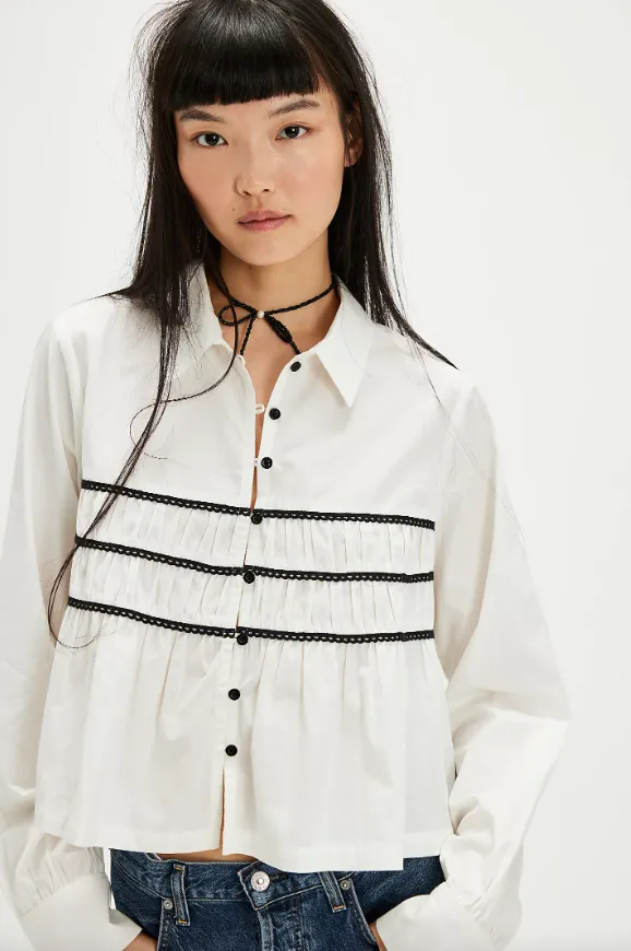 Free People Lace Lover Blouse