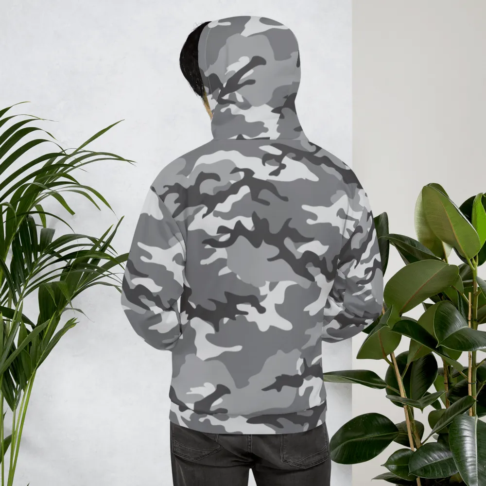 FYD Unisex Hoodie in light grey camo