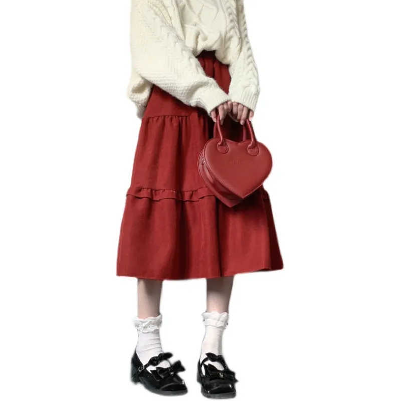 Japanese Soft Girl Sweet A-line skirt