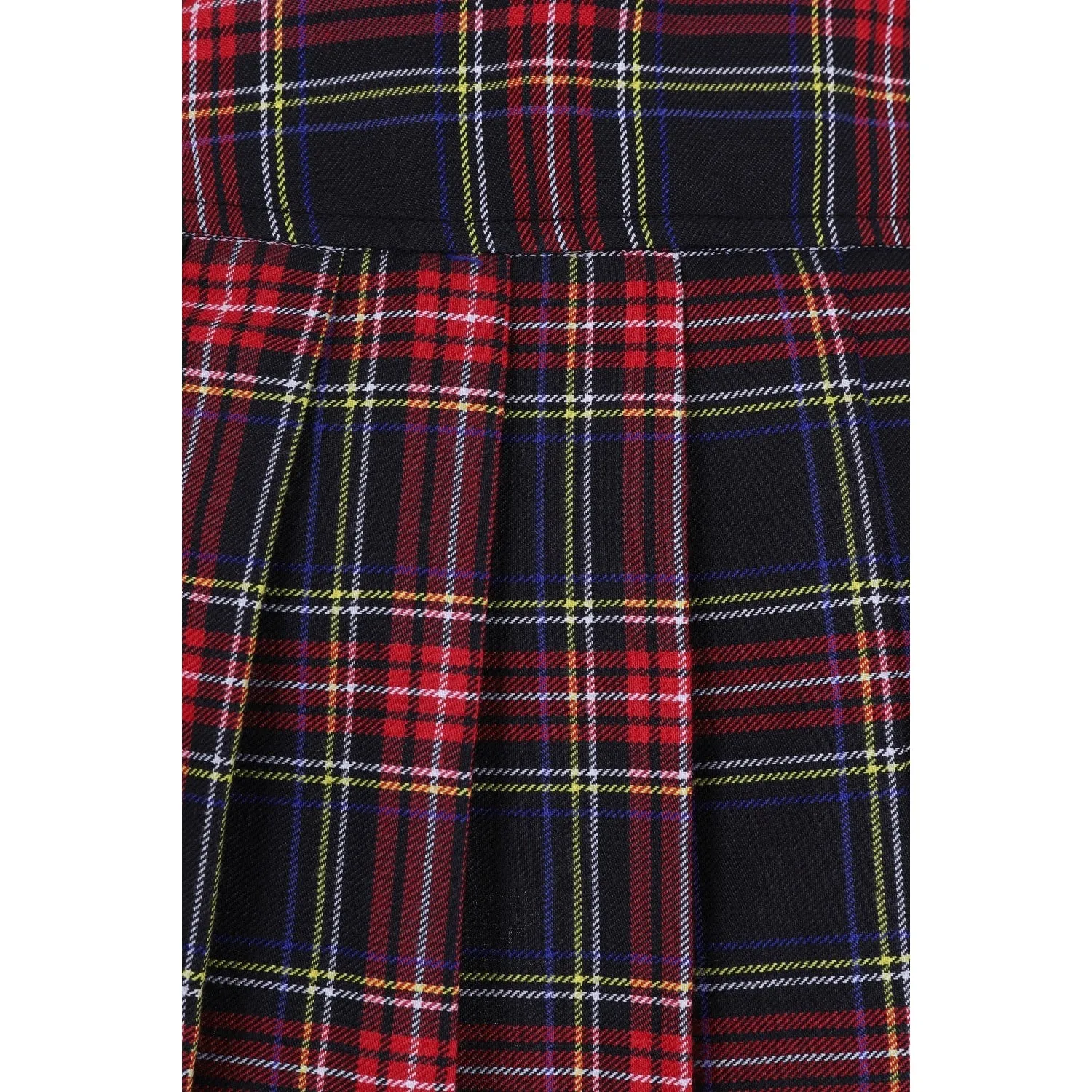 Red Black Womens Tartan Mini Skirt