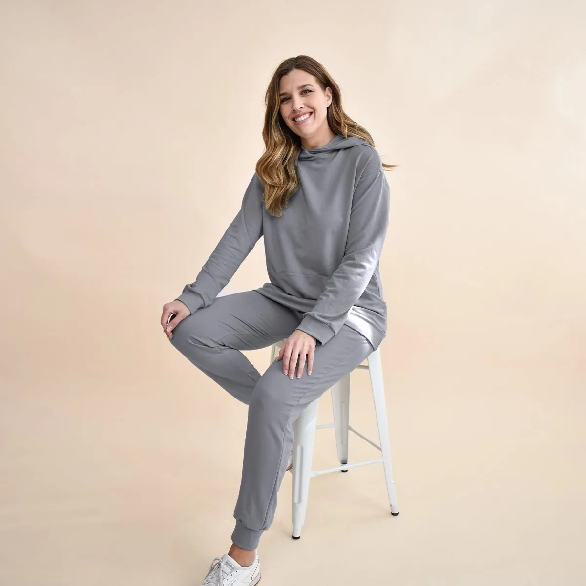 The Fair Cloud Terry Jogger in Fog Grey - Final Sale